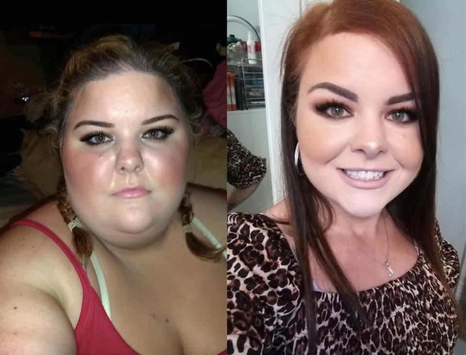 Leanne Kendellen looks unrecognisable after her weight loss. (Caters)