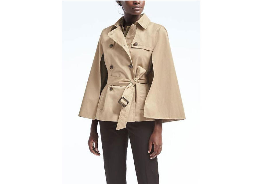 Water-Resistant Trench Cape