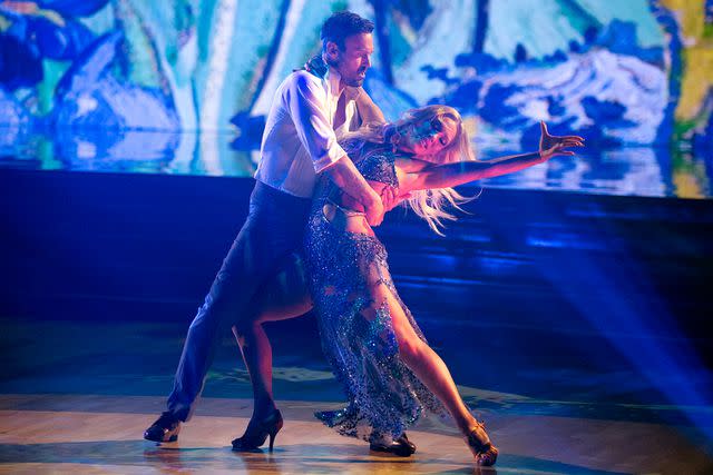 <p>Eric McCandless/ABC via Getty</p> (L-R) Brian Austin Green and Sharna Burgess are pictured on 'Dancing with the Stars' in 2021.