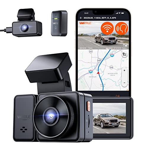 Pro Uber Dual 1080P Dash Cam, 2.5K 1440P Front Dash Cam, Front and