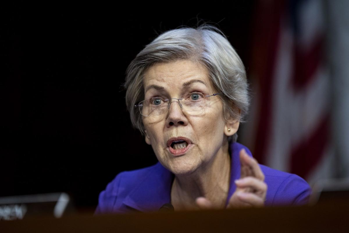 Warren Says She Favors Increasing FDIC’s Deposit Insurance Cap