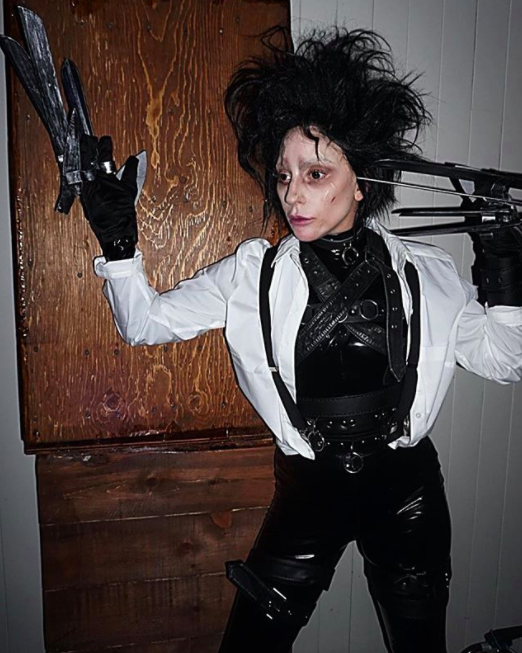 <p>The singer was an excellent Edward Scissorhands. Snip, snip. (Photo: <a rel="nofollow noopener" href="https://www.instagram.com/p/Ba8ZKtyACv8/?hl=en&taken-by=ladygaga" target="_blank" data-ylk="slk:Lady Gaga via Instagram;elm:context_link;itc:0;sec:content-canvas" class="link ">Lady Gaga via Instagram</a>) </p>