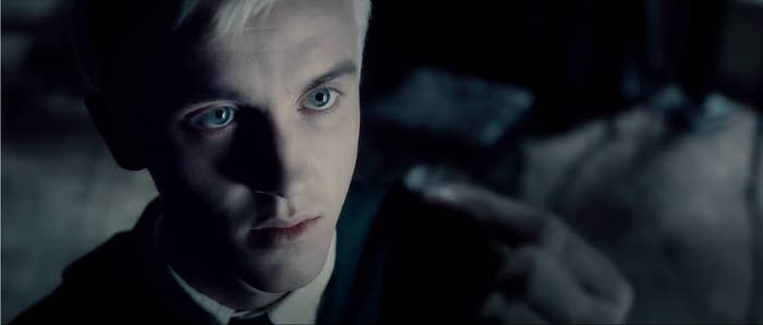 Here's Tom as Draco in Harry Potter and the Half-Blood Prince.