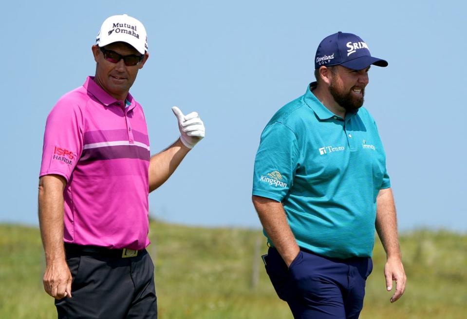 Shane Lowry (right) could leave friend and Ryder Cup captain Padraig Harrington with a tough decision on Sunday (Gareth Fuller/PA) (PA Wire)