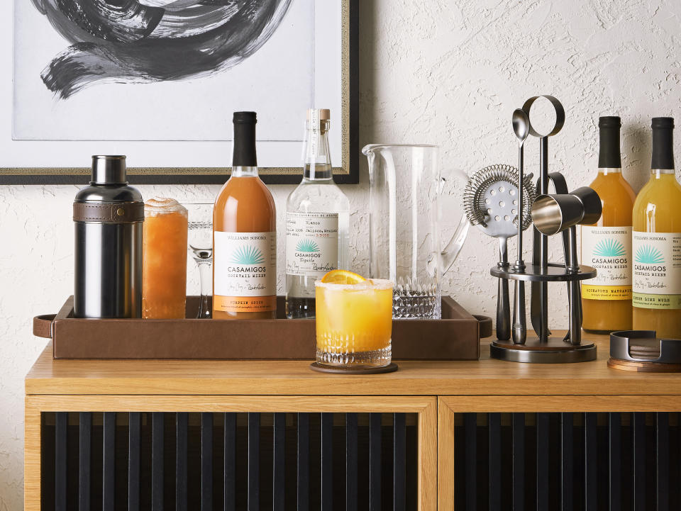 WILLIAMS SONOMA AND CASAMIGOS TEQUILA AND MEZCAL LAUNCH PREMIUM GLASSWARE, BAR TOOLS AND ENTERTAINING ACCESSORIES PERFECT FOR HOME ENTERTAINING