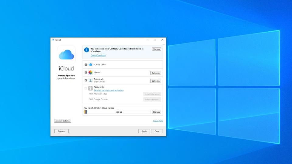 iCloud for Windows