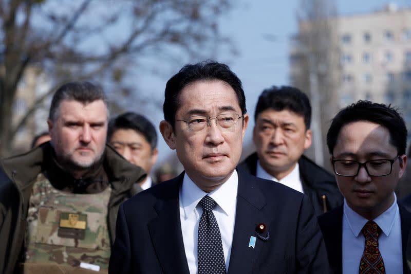 Japanese Prime Minister Kishida visits Ukraine