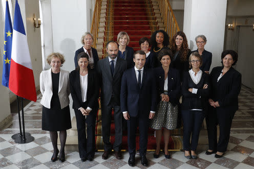 <span class="caption">Team Macron is ready to talk. You pick the language.</span> <span class="attribution"><span class="source">EPA/Philippe Wojazer</span></span>