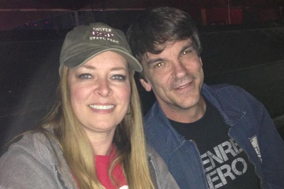 Victim Kurt Cochran, pictured with his wife Melissa who suffered serious injuries