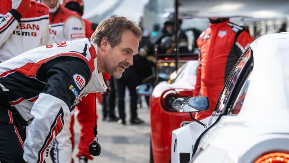 Film still of David Harbour in Gran Turismo