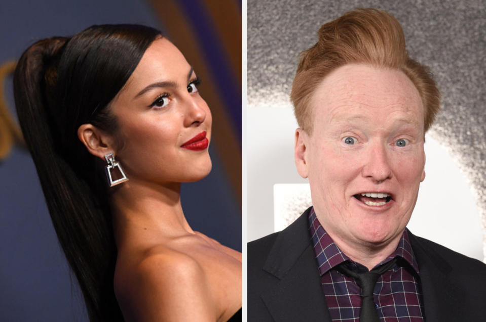 Possible sources of beef:—Conan O'Brien gets caught on hot mic calling Olivia Rodrigo 