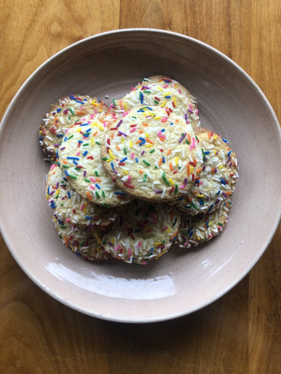 Goodkind's recipe for chevre sprinkle cookies uses fresh chevre cheese from Blakesville Creamery.