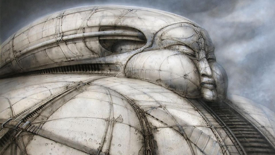 An image of the Harkonnen palace by H.R. Giger from Jodorowsky's Dune.
