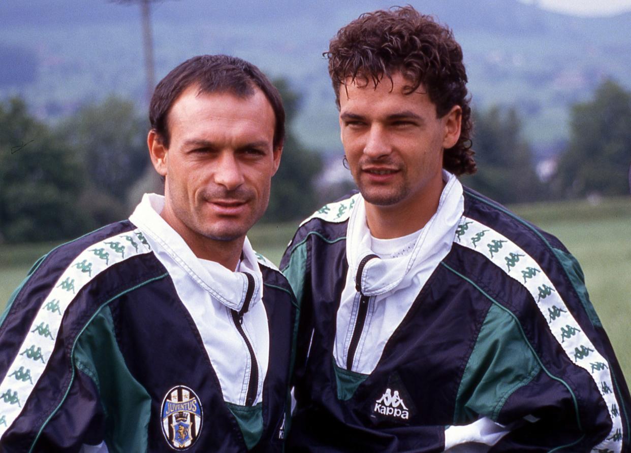 Schillaci and Robert Baggio, Juventus and Italy teammates