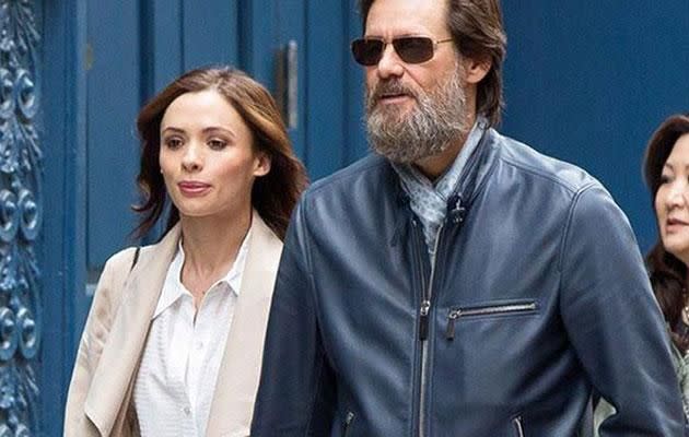 Cathriona White and Jim Carrey. Source: Getty