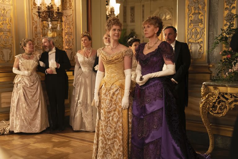 Cynthia Nixon y Christine Baranski en The Gilded Age Foto gentileza de HBO Max