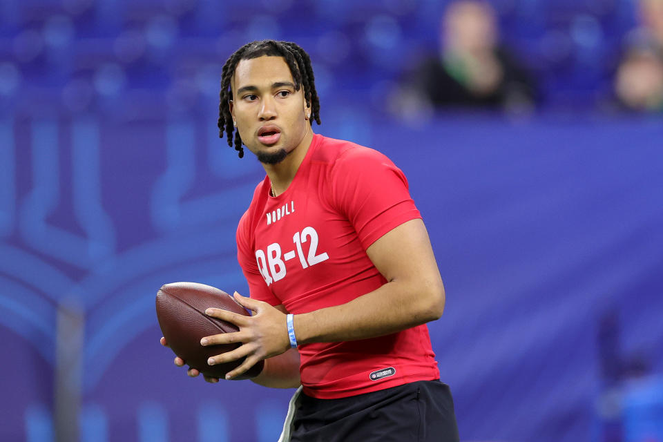 PHOTOS: Ohio State quarterback C.J. Stroud at the 2023 NFL Combine