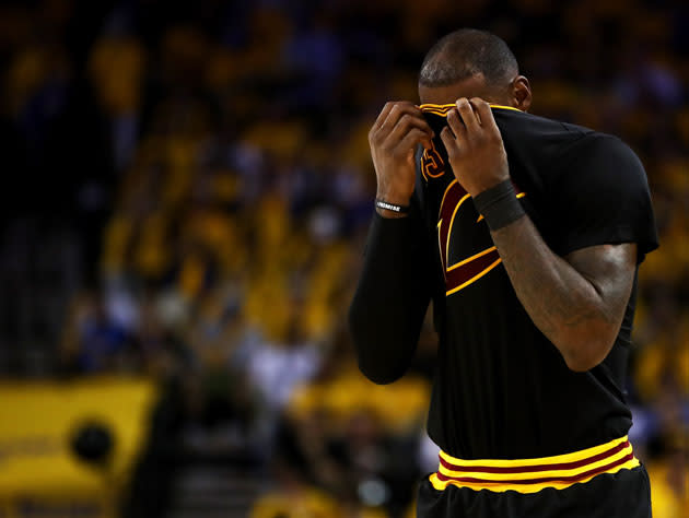 LeBron James in Oakland. (Getty Images)