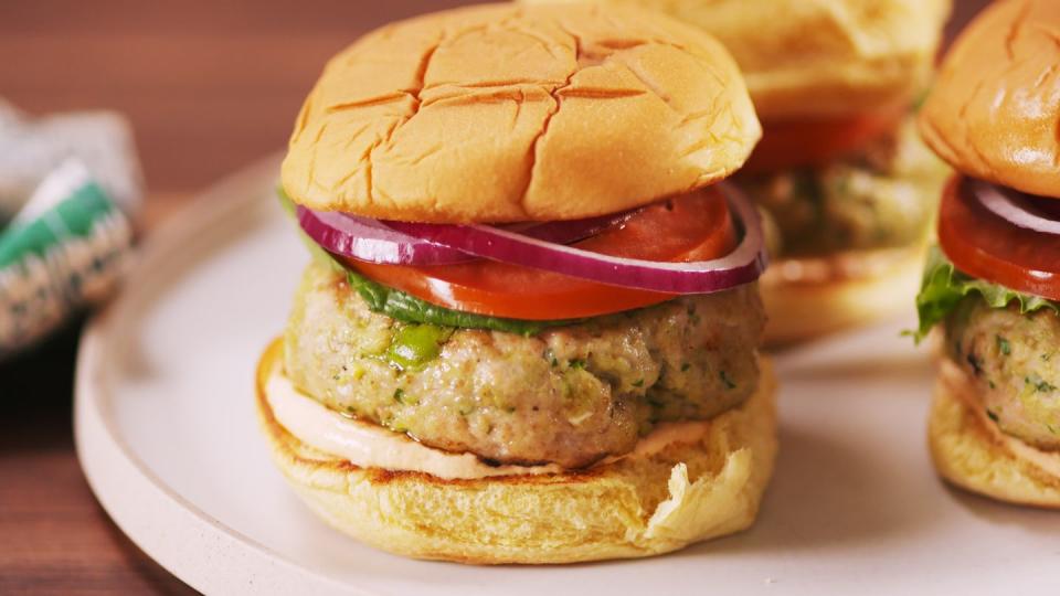 Chicken Avocado Burgers