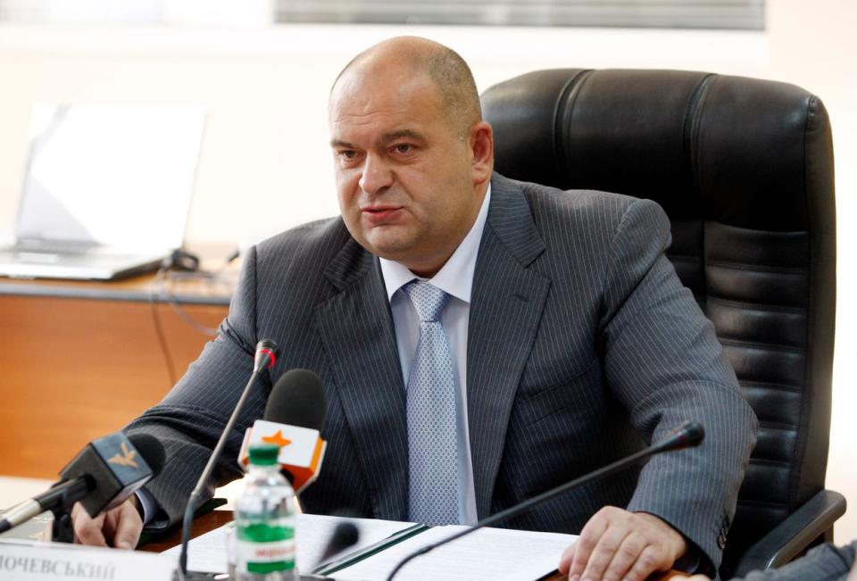 Ukrainian oil and natural gas businessman and former Ecology Minister Mykola Zlochevsky during a media conference in an undated photo. Zlochevsky is the founder of Burisma, energy eploration and production company. (Pavlo Gonchar/SOPA Images/LightRocket via Getty Images)