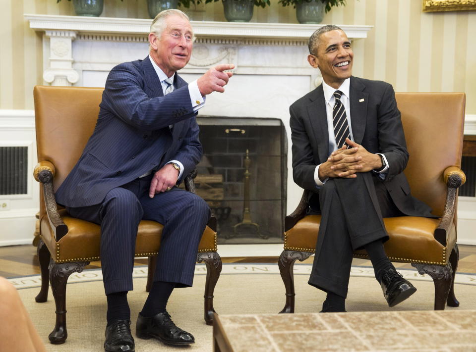 President Barack Obama meets with Prince Charles at the White House, March 19, 2015