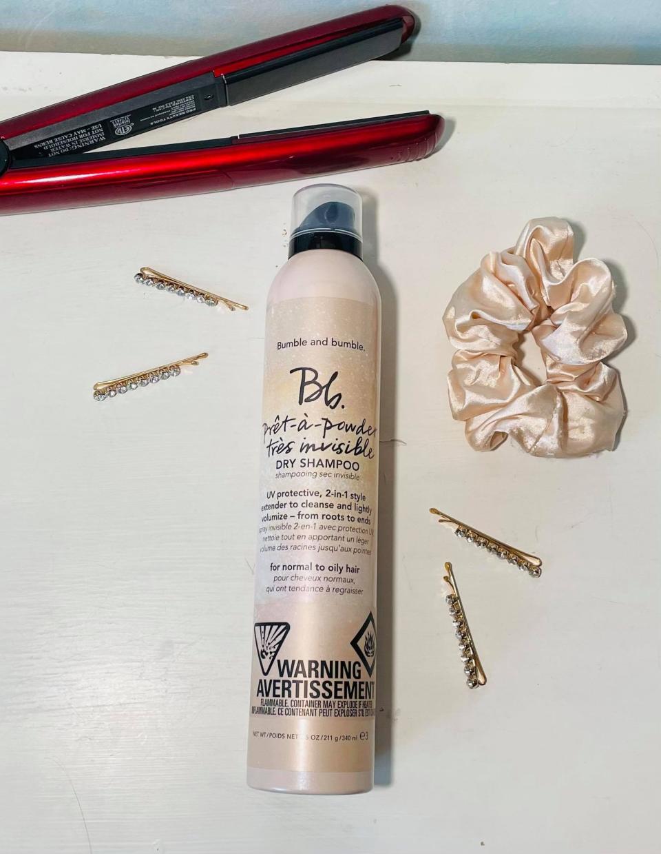 Bumble and bumble Bb. Pret-a-Powder Tres Invisible Dry Shampoo with French Pink Clay. Image via Sarah Rohoman. 