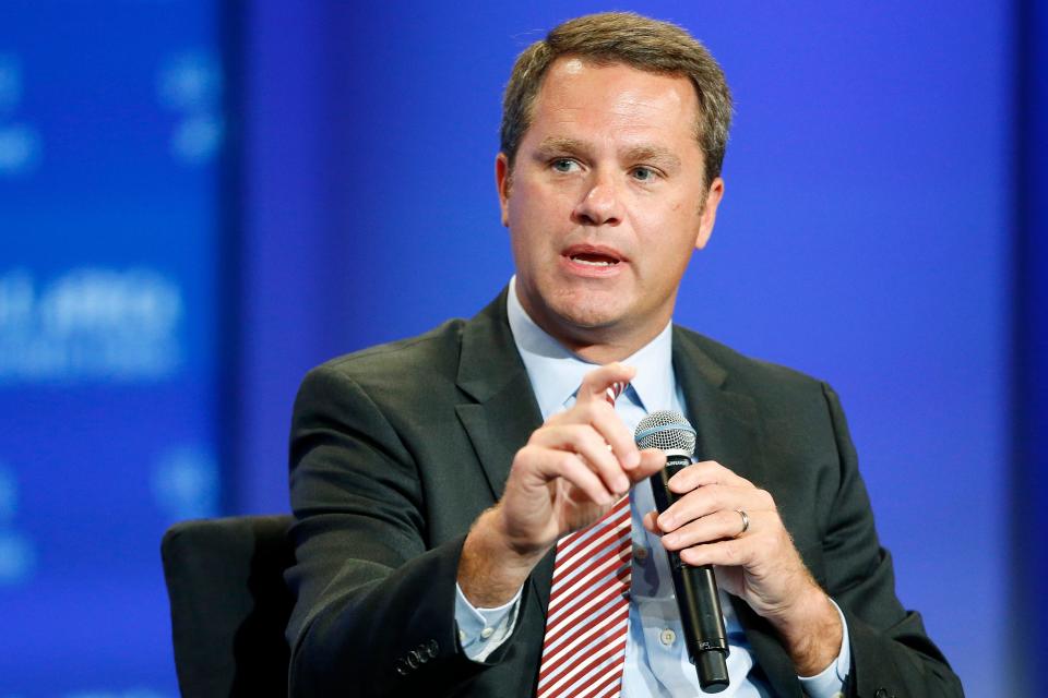 Wal-Mart CEO Doug McMillon addresses a business leader panel discussion as part of the U.S.-Africa Business Forum in Washington