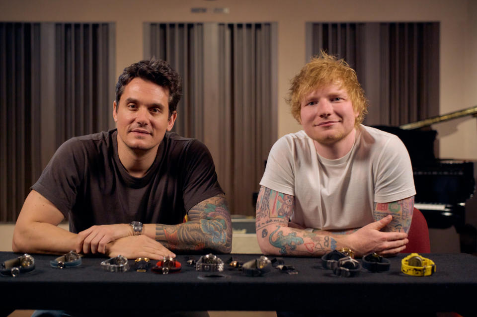 John Mayer and Ed Sheeran with the G-Shock Ref. 6900, Subtract by Ed Sheeran for Hodinkee.