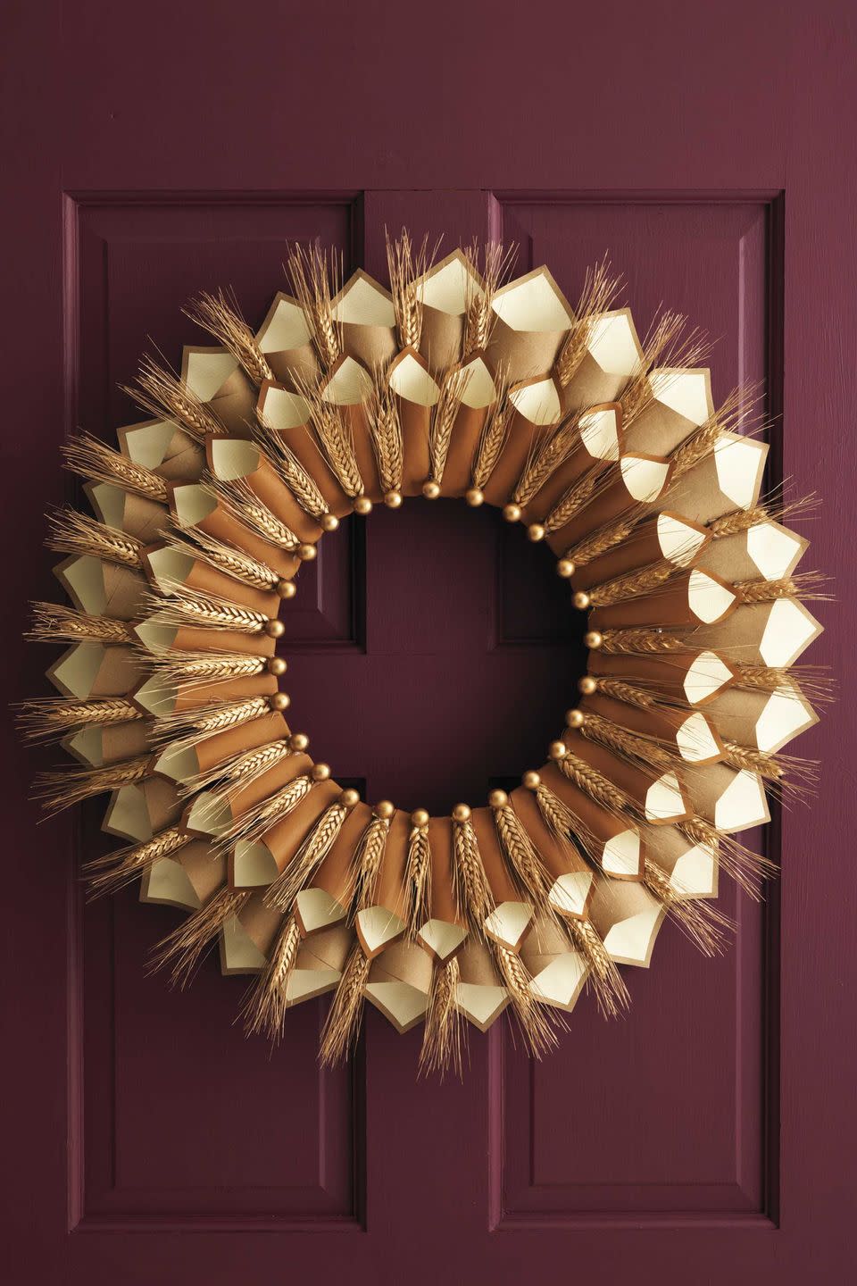 <p>These wreath will make you feel grateful every day, since it holds family members' declarations of gratitude.</p><p><strong><a href="https://www.womansday.com/home/crafts-projects/how-to/a5356/thanksgiving-craft-paper-cone-gratitude-wreath-112583/" rel="nofollow noopener" target="_blank" data-ylk="slk:Get the tutorial;elm:context_link;itc:0;sec:content-canvas" class="link ">Get the tutorial</a>.</strong></p>