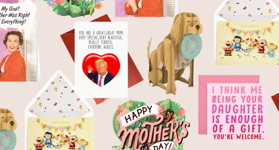 mother's day cards amazon canada, 3D dog, donald trump card, pink card