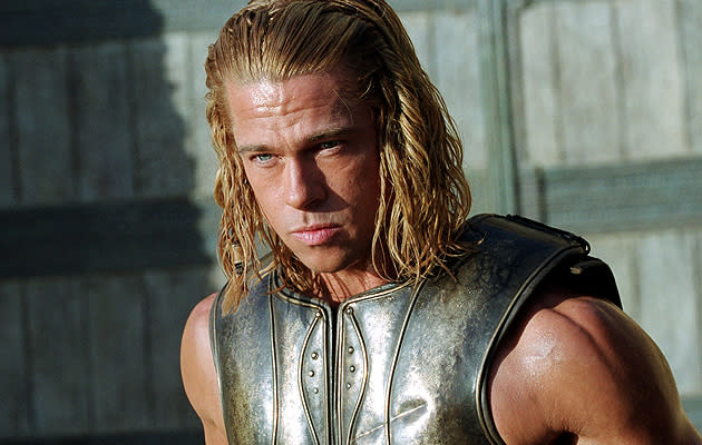 <b>Troy (2004) </b><br><br> A buff Brad stepped into the un-protective shoes of Achilles in 2004’s rubbish ‘Troy’. The long blonde hair makes a return and so do the pecs. Irony alert: Brad Pitt actually tore his left Achilles tendon during production.