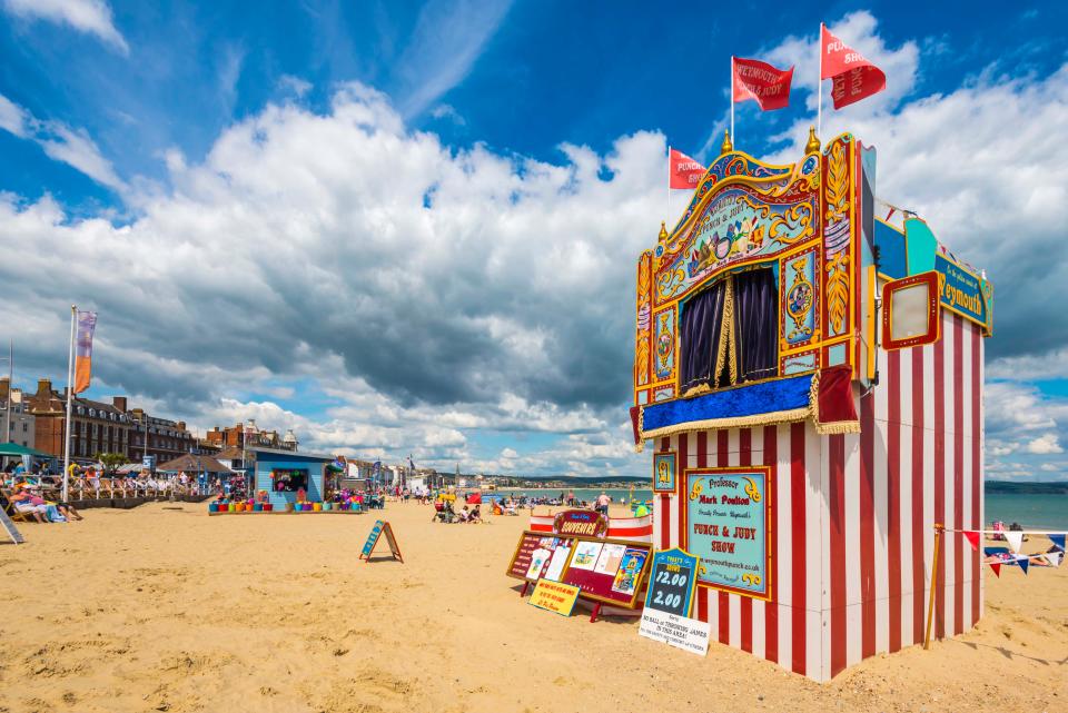 The beach features Punch & Judy shows (We Are Weymouth)