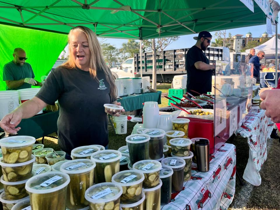 Happy Pickle is one of the many vendors at the Marco Island Farmers Market on Wednesdays.