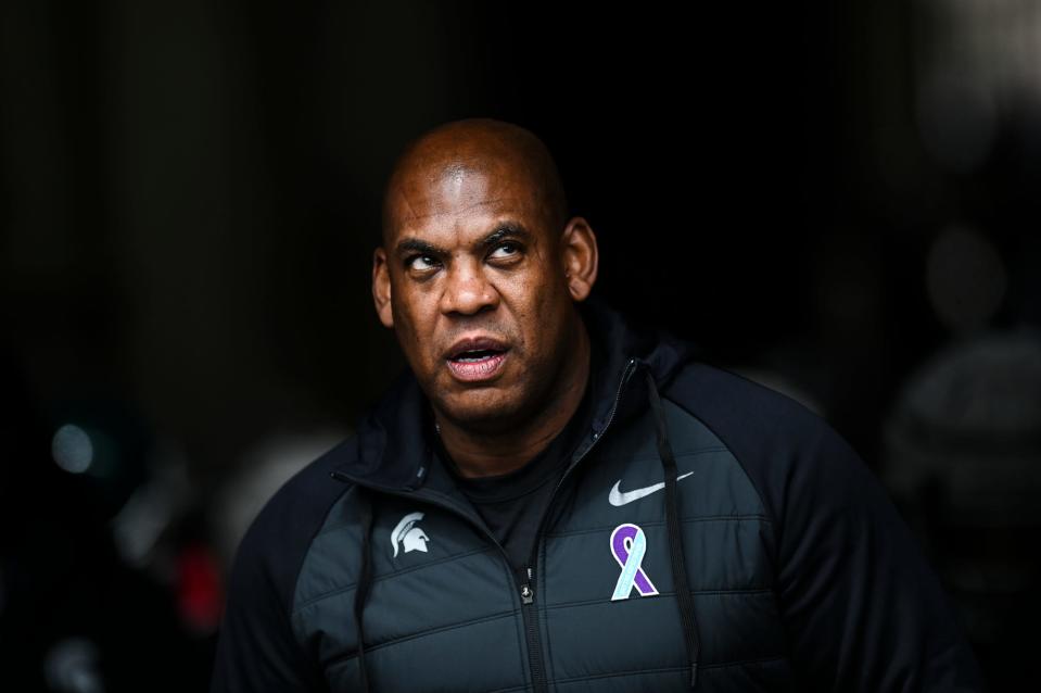 During Michigan State's spring football game in April 2022, Tucker wore a purple and teal ribbon bearing the name of Tracy's nonprofit to raise awareness for sexual and interpersonal violence.