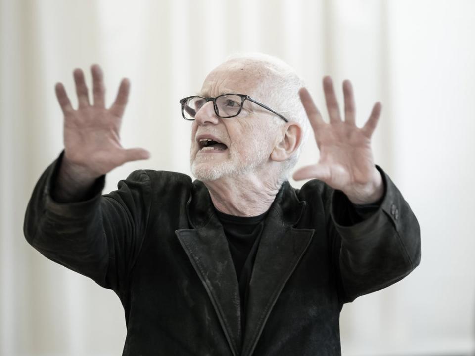 McDiarmid, captured in another rehearsal shot from ‘The Lemon Table’ (Marc Brenner)