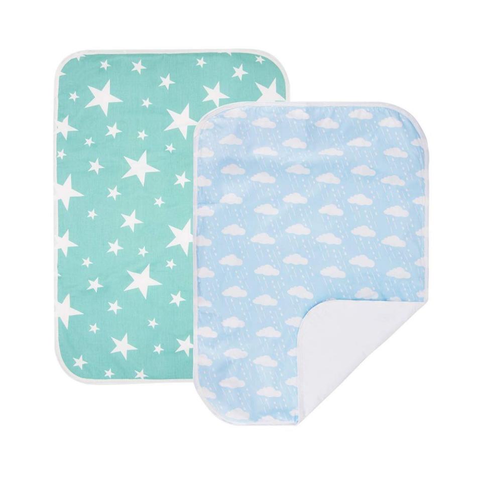 4) 2 Pack Waterproof Diaper Changing Pads