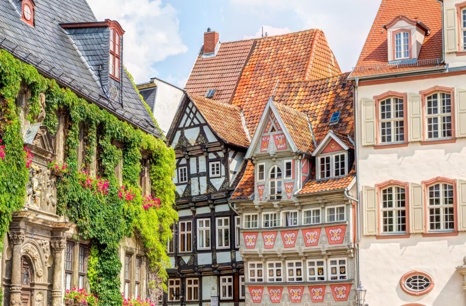 The medieval town of Quedlinburg is home to some ridiculously quaint half-timbered houses