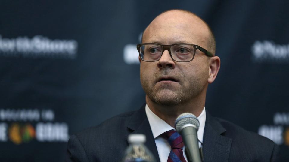 Stan Bowman has stepped aside as GM of the Chicago Blackhawks and the U.S. men's hockey team. (Getty)