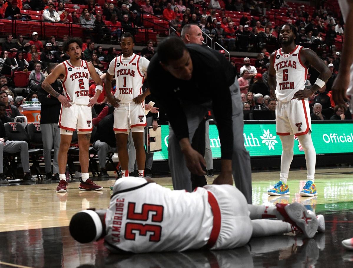 Devan Cambridge vom Texas Tech Basketball muss wegen einer Knieverletzung den Rest der Saison verpassen