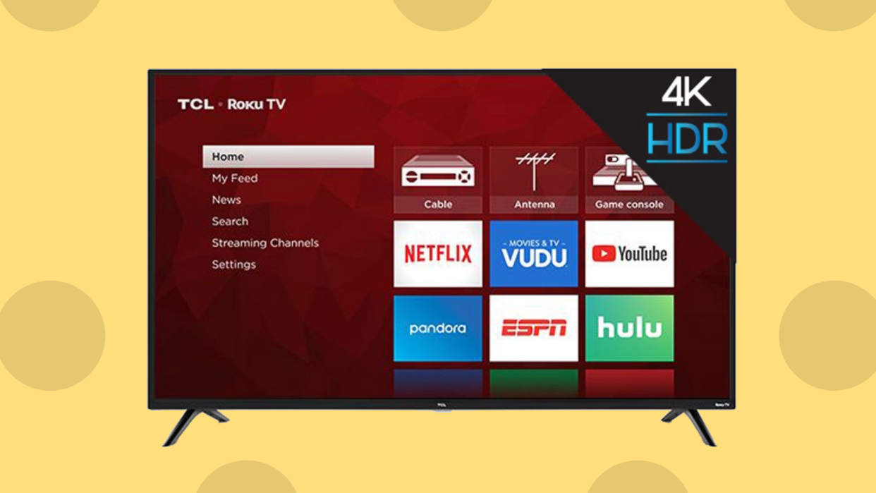 Save 30 percent on this TCL 50 inch 4K Smart LED Roku TV (50S425). (Photo: Amazon)