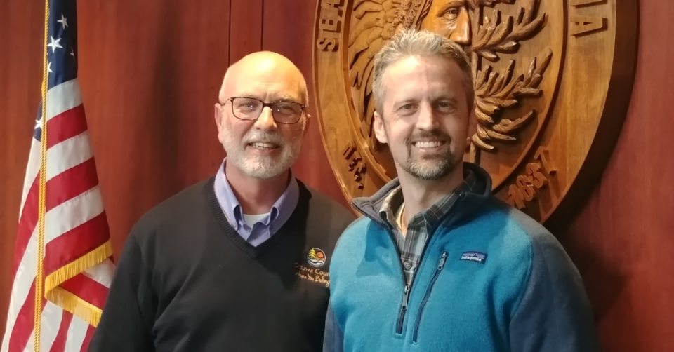 Ottawa County Commissioner Roger Bergman, left, has endorsed Grand Haven resident Josh Brugger for the District 10 seat.