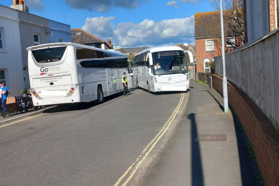 AN irate taxi driver has hit out at Portland Port and Dorset Council for its handling of coaches transporting cruise ship passengers. <i>(Image: Jenny Rains)</i>