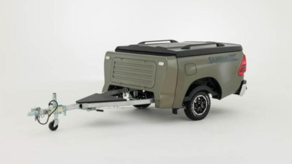 原本後方的車廂也改為可拖曳的拖車，增加露營時的裝載能力。(圖片來源／Direct Cars)