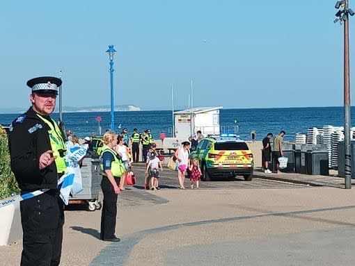 A ‘major incident’ was declared at Bournemouth beach on Wednesday afternoon. (Reach)