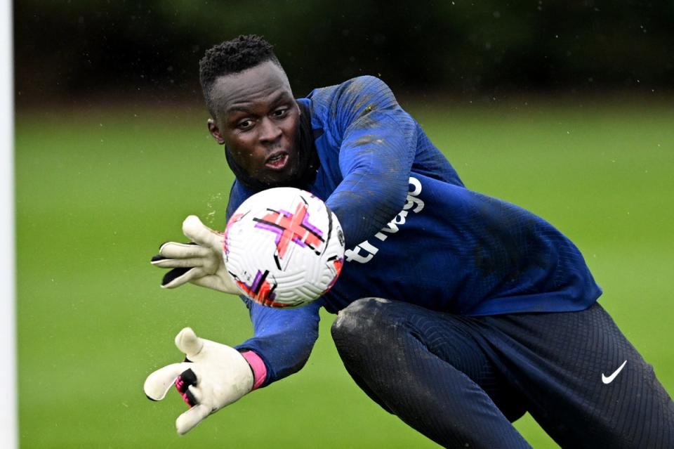 Edouard Mendy is set to be back in the Chelsea squad this weekend (Chelsea FC via Getty Images)