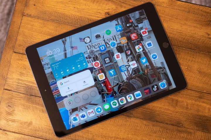 The iPad 10.2 on a table.