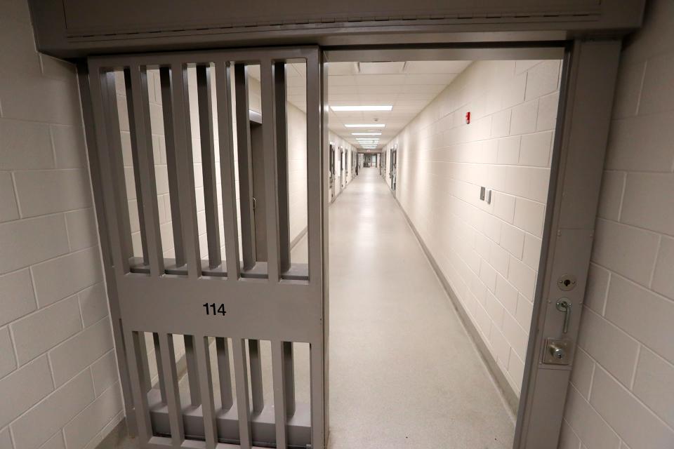 A hallway of the Oldham County Detention Center. June 15, 2023