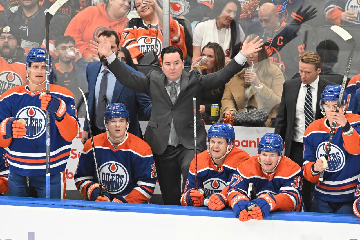 Coach Jay Woodcroft led the Edmonton Oilers to playoff berths in his first two season.