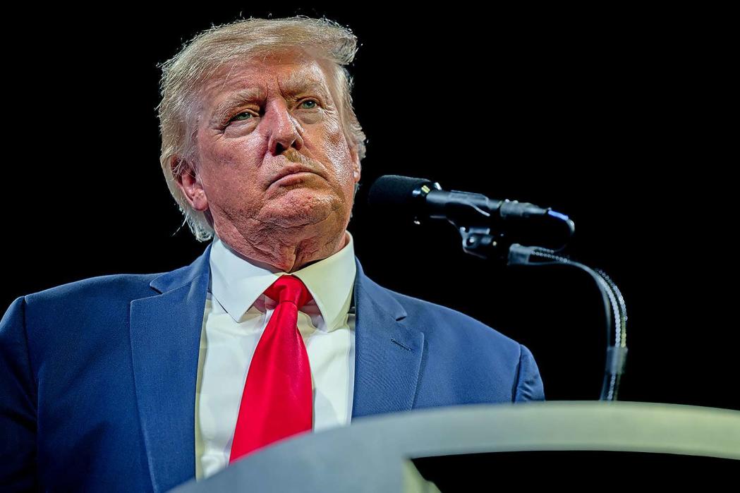 AUSTIN, TEXAS - MAY 14: Former U.S. President Donald Trump speaks during the American Freedom Tour at the Austin Convention Center on May 14, 2022 in Austin, Texas. The national event gathered conservatives from around the country to defend, empower and help promote conservative agendas nationwide. (Photo by Brandon Bell/Getty Images)