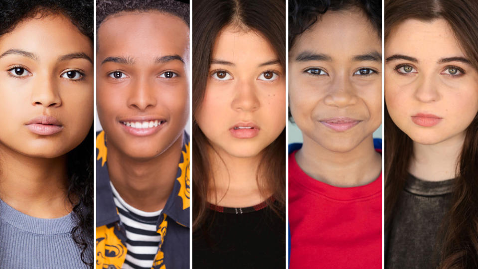 Eliana Su’a, Kyan Samuels, Leah Mei Gold, Yonas Kibreab and Emma Shannon